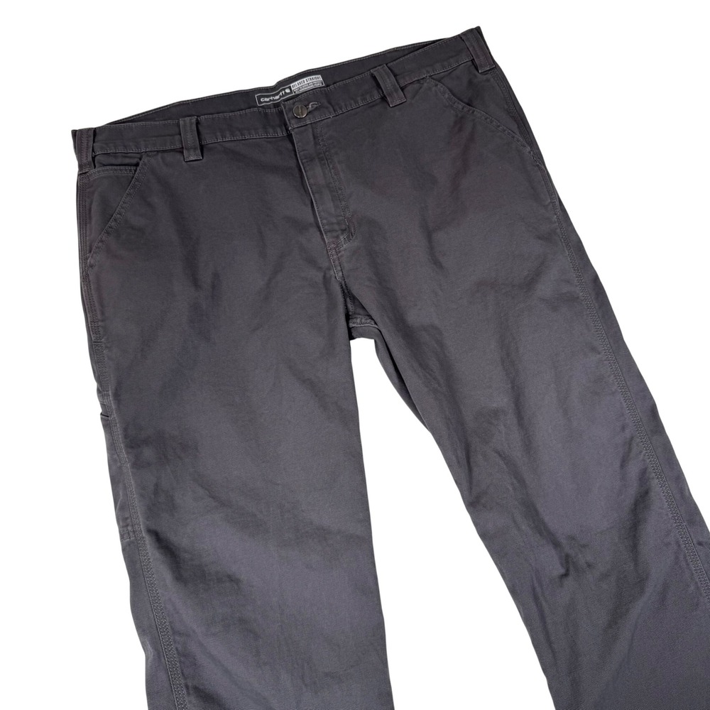 Carhartt Work Pants Mens 40x30 Gray Relaxed Straight Rugged Flex BN2291M Utility